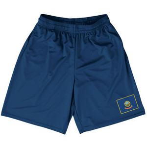 Idaho State Heritage Flag Basketball Practice Shorts Made In USA by Ultras Idaho State Heritage Flag Basketball Practice Shorts Made In USA by Ultras
