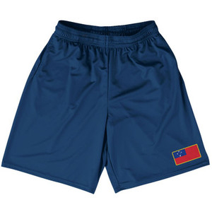 Samoa Country Heritage Flag Basketball Practice Shorts Made In USA by Ultras Samoa Country Heritage Flag Basketball Practice Shorts Made In USA by Ultras