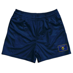 Montana State Heritage Flag Rugby Shorts Made in USA by Ultras Montana State Heritage Flag Rugby Shorts Made in USA by Ultras