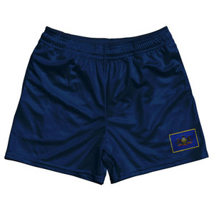 Pennsylvania State Heritage Flag Rugby Shorts Made in USA by Ultras Pennsylvania State Heritage Flag Rugby Shorts Made in USA by Ultras