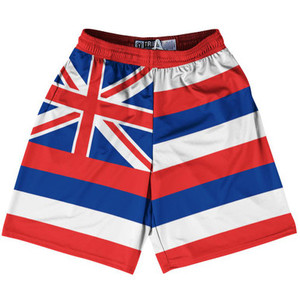 Hawaii US State Flag Lacrosse Shorts Made In USA by Lacrosse Shorts Hawaii US State Flag Lacrosse Shorts Made In USA by Lacrosse Shorts