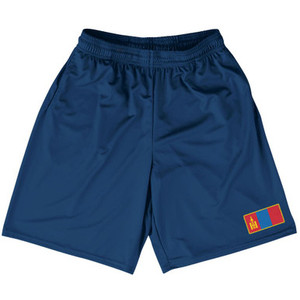 Mongolia Country Heritage Flag Basketball Practice Shorts Made In USA by Ultras Mongolia Country Heritage Flag Basketball Practice Shorts Made In USA by Ultras