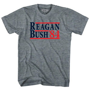 Reagan Bush 84 Womens Tri-Blend Junior Cut T-Shirt - Athletic Grey Reagan Bush 84 Womens Tri-Blend Junior Cut T-Shirt - Athletic Grey