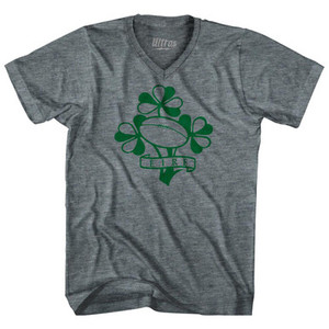 Ireland Eire Rugby Clover Adult Tri-Blend V-Neck T-Shirt by Ultras Ireland Eire Rugby Clover Adult Tri-Blend V-Neck T-Shirt by Ultras