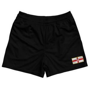 Northern Ireland Country Heritage Flag Rugby Shorts Made In USA by Ultras Northern Ireland Country Heritage Flag Rugby Shorts Made In USA by Ultras