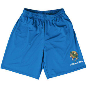Oklahoma US State Flag Basketball Practice Shorts Made In USA by Basketball Shorts Oklahoma US State Flag Basketball Practice Shorts Made In USA by Basketball Shorts