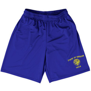 Oregon US State Flag Basketball Practice Shorts Made In USA by Basketball Shorts Oregon US State Flag Basketball Practice Shorts Made In USA by Basketball Shorts