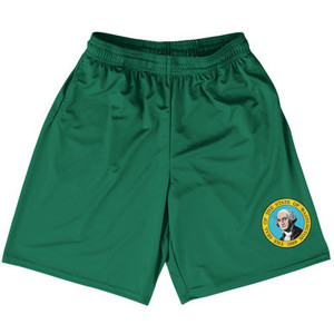Washington US State Flag Basketball Practice Shorts Made In USA by Basketball Shorts Washington US State Flag Basketball Practice Shorts Made In USA by Basketball Shorts