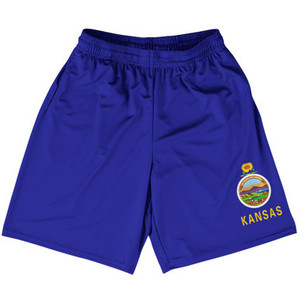 Kansas US State Flag Basketball Practice Shorts Made In USA by Basketball Shorts Kansas US State Flag Basketball Practice Shorts Made In USA by Basketball Shorts