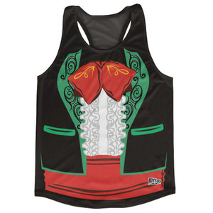 Amigo Black Tuxedo Running Tank Top Racerback Track and Cross Country Singlet Jersey Made In USA - Black Amigo Black Tuxedo Running Tank Top Racerback Track and Cross Country Singlet Jersey Made In USA - Black