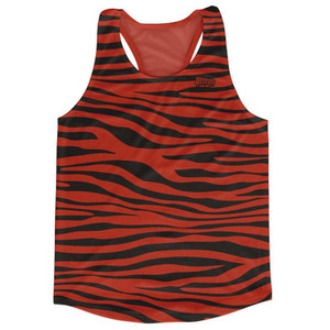 Cardinal Red & Black Zebra Running Tank Top Racerback Track & Cross Country Singlet Jersey Made In USA-Cardinal Red & Black Cardinal Red & Black Zebra Running Tank Top Racerback Track & Cross Country Singlet Jersey Made In USA-Cardinal Red & Black