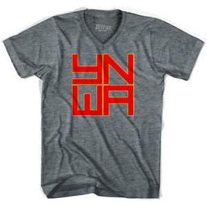 Liverpool YNWA Adult Tri-Blend V-neck Womens Soccer Junior Cut T-shirt - Athletic Grey Liverpool YNWA Adult Tri-Blend V-neck Womens Soccer Junior Cut T-shirt - Athletic Grey