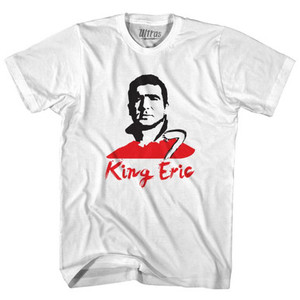 King Eric Womens Cotton Soccer Junior Cut T-shirt-White King Eric Womens Cotton Soccer Junior Cut T-shirt-White