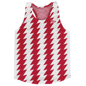 Ultras Dark Red & White Lighting Running Track Cross Country Racerback Tops Made In USA - Dark Red & White Ultras Dark Red & White Lighting Running Track Cross Country Racerback Tops Made In USA - Dark Red & White
