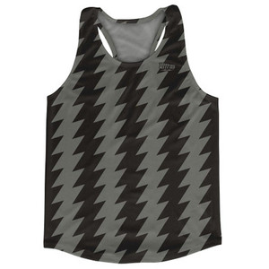 Ultras Dark Grey & Black Lighting Running Track Cross Country Racerback Tops Made In USA-Dark Grey & Black Ultras Dark Grey & Black Lighting Running Track Cross Country Racerback Tops Made In USA-Dark Grey & Black