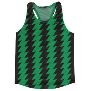 Ultras Kelly Green & Black Lighting Running Track Cross Country Racerback Tops Made In USA-Kelly Green & Black Ultras Kelly Green & Black Lighting Running Track Cross Country Racerback Tops Made In USA-Kelly Green & Black