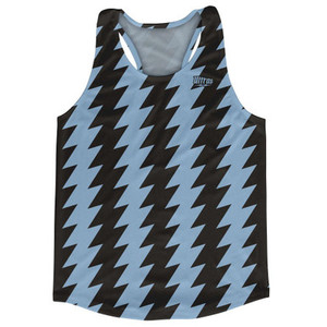 Ultras Carolina Blue & Black Lighting Running Track Cross Country Racerback Tops Made In USA-Carolina Blue & Black Ultras Carolina Blue & Black Lighting Running Track Cross Country Racerback Tops Made In USA-Carolina Blue & Black