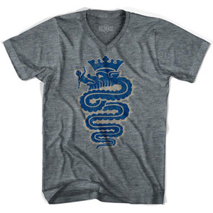 Inter Snake Adult Tri-Blend V-neck Womens Soccer Junior Cut T-shirt-Athletic Grey Inter Snake Adult Tri-Blend V-neck Womens Soccer Junior Cut T-shirt-Athletic Grey