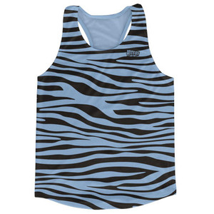 Blue Carolina & Black Zebra Running Tank Top Racerback Track & Cross Country Singlet Jersey Made In USA-Blue Carolina & Black Blue Carolina & Black Zebra Running Tank Top Racerback Track & Cross Country Singlet Jersey Made In USA-Blue Carolina & Black