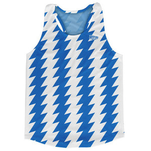 Ultras Royal Blue & White Lighting Running Track Cross Country Racerback Tops Made In USA - Royal Blue & White Ultras Royal Blue & White Lighting Running Track Cross Country Racerback Tops Made In USA - Royal Blue & White