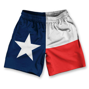 Texas Flag Athletic Running Fitness Exercise Shorts 7" Inseam Made in USA - Blue Red Texas Flag Athletic Running Fitness Exercise Shorts 7" Inseam Made in USA - Blue Red