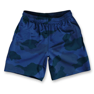 Ocean Camo Athletic Running Fitness Exercise Shorts 7" Inseam Made in USA - Ocean Camo Ocean Camo Athletic Running Fitness Exercise Shorts 7" Inseam Made in USA - Ocean Camo