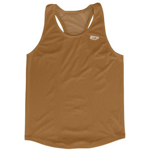 Brown Running Tank Top Racerback Track and Cross Country Singlet Jersey Made In USA - Brown Brown Running Tank Top Racerback Track and Cross Country Singlet Jersey Made In USA - Brown