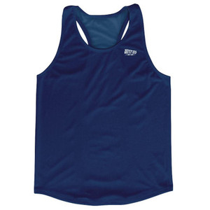 Navy Running Tank Top Racerback Track and Cross Country Singlet Jersey Made In USA-Navy Navy Running Tank Top Racerback Track and Cross Country Singlet Jersey Made In USA-Navy