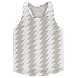 Ultras Cool Grey & White Lighting Running Track Cross Country Racerback Tops Made In USA - Cool Grey & White Ultras Cool Grey & White Lighting Running Track Cross Country Racerback Tops Made In USA - Cool Grey & White