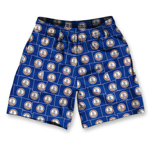 Virginia State Athletic Running Fitness Exercise Shorts 7" Inseam Made in USA - Navy Virginia State Athletic Running Fitness Exercise Shorts 7" Inseam Made in USA - Navy