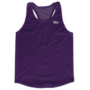 Purple Running Tank Top Racerback Track and Cross Country Singlet Jersey Made In USA - Purple Purple Running Tank Top Racerback Track and Cross Country Singlet Jersey Made In USA - Purple