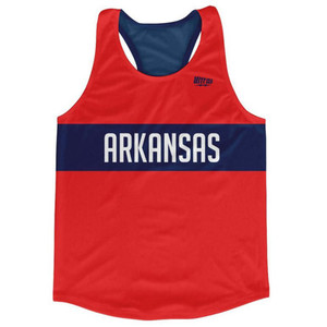Arkansas Finish Line Running Tank Top Racerback Track and Cross Country Singlet Jersey Made In USA - Red Arkansas Finish Line Running Tank Top Racerback Track and Cross Country Singlet Jersey Made In USA - Red