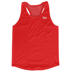 Red Running Tank Top Racerback Track and Cross Country Singlet Jersey Made In USA - Red Red Running Tank Top Racerback Track and Cross Country Singlet Jersey Made In USA - Red