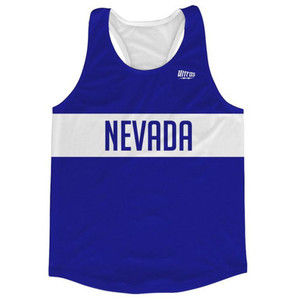 Nevada Finish Line Running Tank Top Racerback Track and Cross Country Singlet Jersey Made In USA - Royal Blue Nevada Finish Line Running Tank Top Racerback Track and Cross Country Singlet Jersey Made In USA - Royal Blue