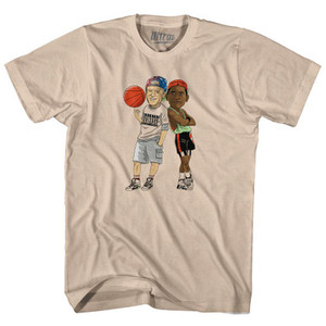 Billy Joe And Sydney Barak White Men Can't Jump Basketball Adult Cotton T-Shirt by Ultras Billy Joe And Sydney Barak White Men Can't Jump Basketball Adult Cotton T-Shirt by Ultras