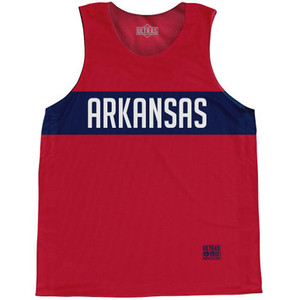 Arkansas Finish Line State Flag Basketball Singlets - Red Arkansas Finish Line State Flag Basketball Singlets - Red