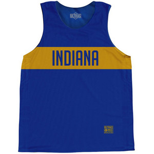 Indiana Finish Line State Flag Basketball Singlets - Blue Indiana Finish Line State Flag Basketball Singlets - Blue