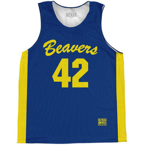 Beavers 42 Basketball Practice Singlet Jersey - Royal Beavers 42 Basketball Practice Singlet Jersey - Royal