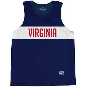 Virginia Finish Line State Flag Basketball Singlets - Navy Virginia Finish Line State Flag Basketball Singlets - Navy