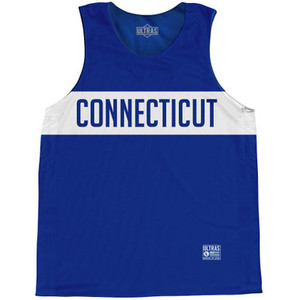 Connecticut Finish Line State Flag Basketball Singlets - Blue Connecticut Finish Line State Flag Basketball Singlets - Blue