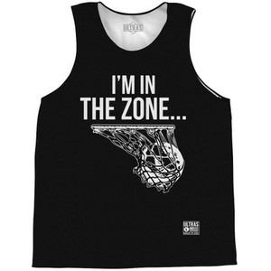 I'M in the Zone Basketball Practice Singlet Jersey - Black