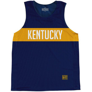 Kentucky Finish Line State Flag Basketball Singlets - Navy Kentucky Finish Line State Flag Basketball Singlets - Navy