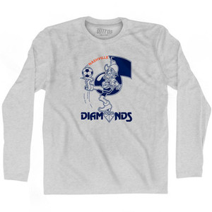 Nashville Diamonds Soccer Adult Cotton Long Sleeve T-Shirt by Ultras Nashville Diamonds Soccer Adult Cotton Long Sleeve T-Shirt by Ultras