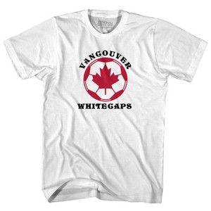 Vancouver Whitecaps Soccer Canada Leaf Ball Logo Womens Cotton Junior Cut T-Shirt by Ultras Vancouver Whitecaps Soccer Canada Leaf Ball Logo Womens Cotton Junior Cut T-Shirt by Ultras
