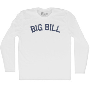 Big Bill Adult Cotton Long Sleeve T-shirt - White