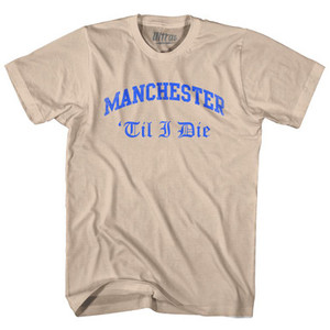 Manchester City Soccer Adult Cotton T-Shirt by Ultras Manchester City Soccer Adult Cotton T-Shirt by Ultras