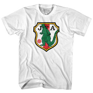 Japan Godzilla Soccer Crest Adult Cotton T-Shirt by Ultras Japan Godzilla Soccer Crest Adult Cotton T-Shirt by Ultras