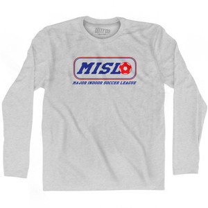 Major Indoor Soccer League MISL Soccer Logo Adult Cotton Long Sleeve T-Shirt by Ultras Major Indoor Soccer League MISL Soccer Logo Adult Cotton Long Sleeve T-Shirt by Ultras