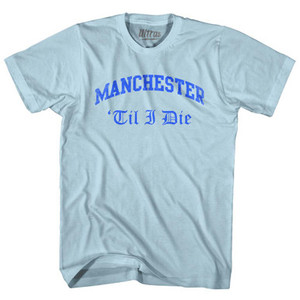Manchester City Soccer Adult Cotton T-Shirt by Ultras Manchester City Soccer Adult Cotton T-Shirt by Ultras
