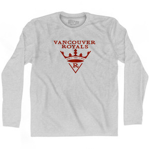Vancouver Royals Crest Soccer Adult Cotton Long Sleeve T-Shirt by Ultras Vancouver Royals Crest Soccer Adult Cotton Long Sleeve T-Shirt by Ultras